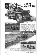 Jeeps on the Farm - Popular Mechanics – January 1942 - Page 1
